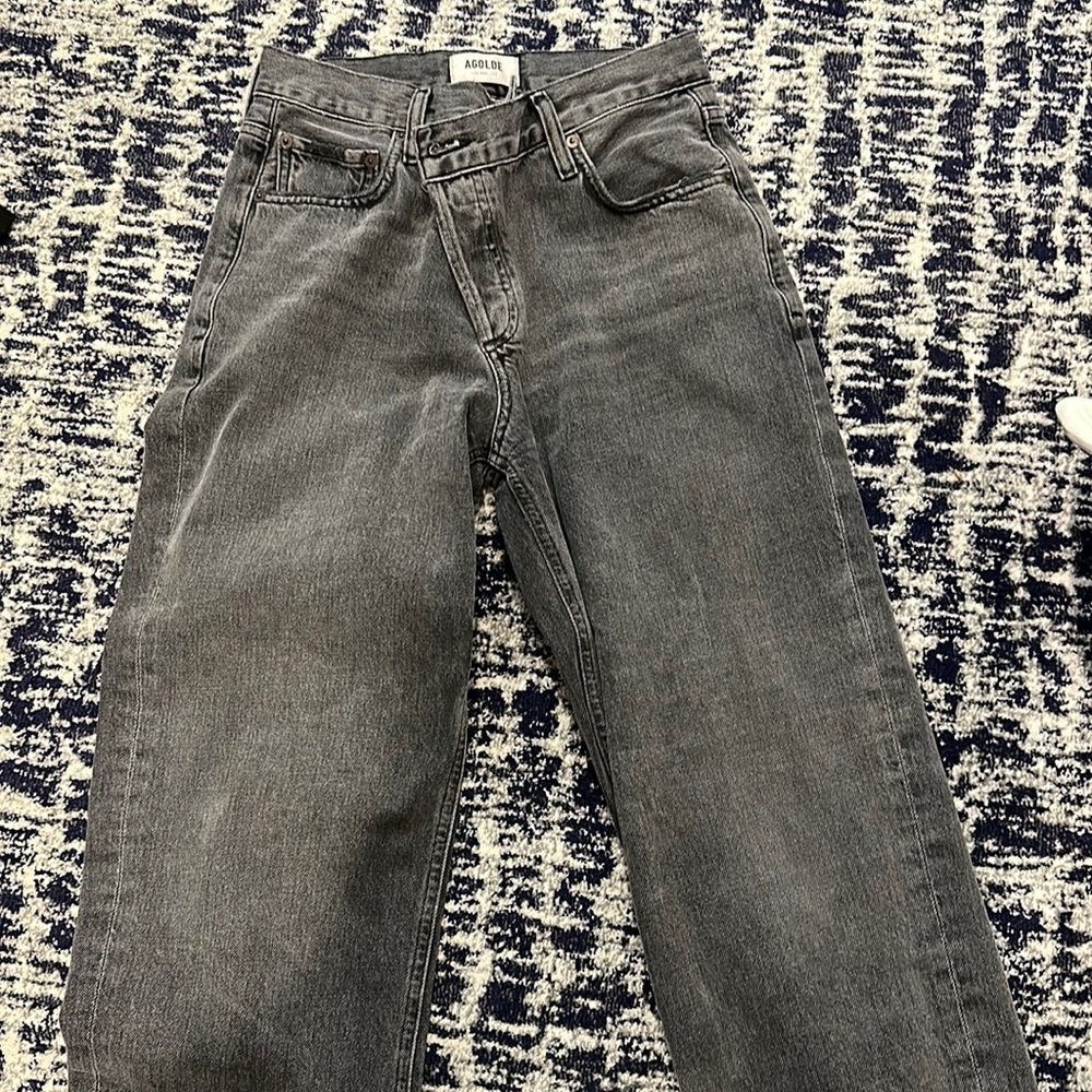 Agolde criss cross black size 24
